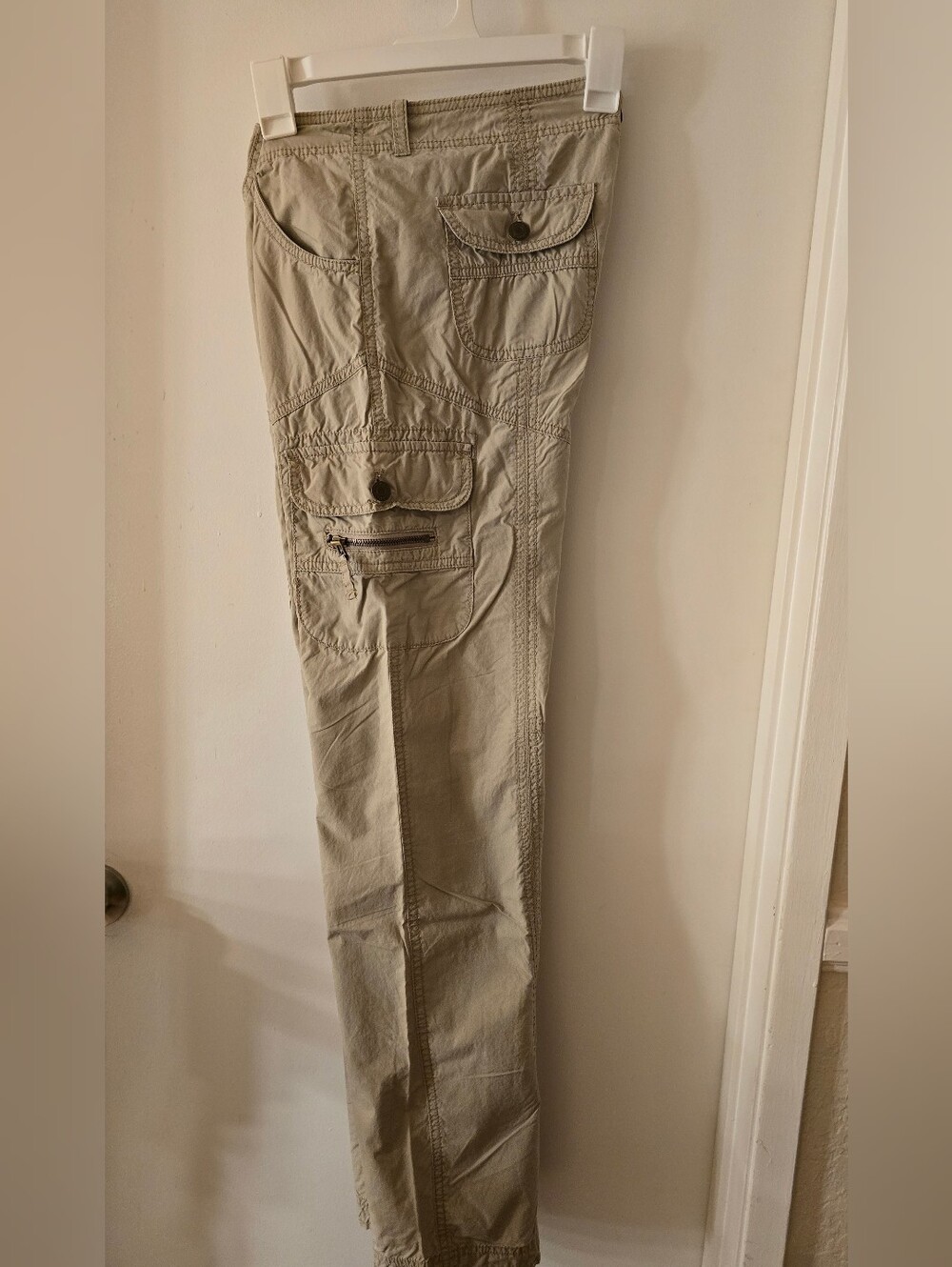 London JEAN VICTORIAS SECRET Lightweight Cargo Pants - Khaki Size 2